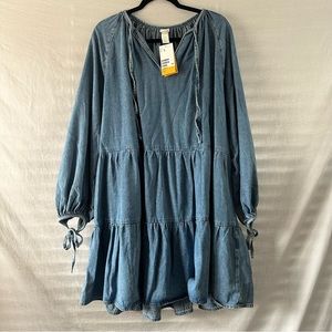 H&M Heavyweight Denim Swing Dress